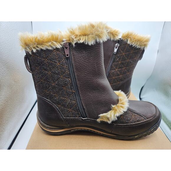 Jambu Women's‎ Eskimo Dark Brown Boots Fur Lined Size 9.5 New with Box Zip Up - Picture 7 of 10